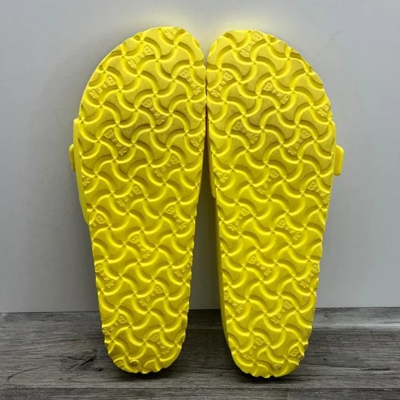 Birkenstock Madrid EVA Neon Yellow Single Strap Slide Sandals Mens 7 Womens 9 40 - Picture 6 of 7